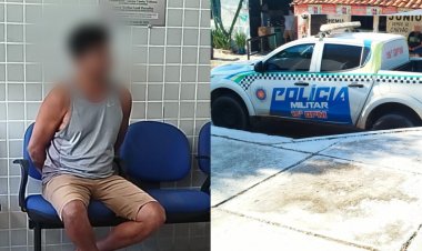 Homem embriagado é preso após agredir idoso que debulhava feijão na porta de casa no Piauí