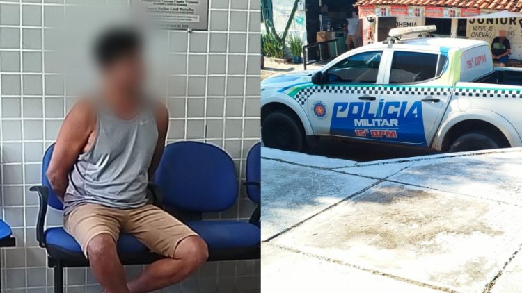 Homem embriagado é preso após agredir idoso que debulhava feijão na porta de casa no Piauí